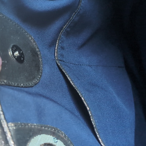 COFI- Erin Printed Metallic XL Leather Tote NWOT - Picture 8 of 17